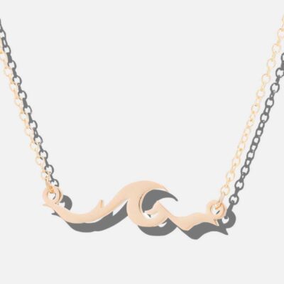 Colgante del signo zodiacal Piscis en oro Makalii