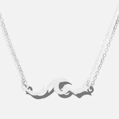 Colgante del signo zodiacal Piscis en plata akahi