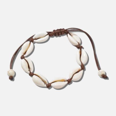 Pulsera con ancla de bronce rojo y azul Kaleawe