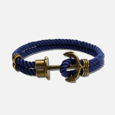 Pulsera con ancla azul y rosa Akala